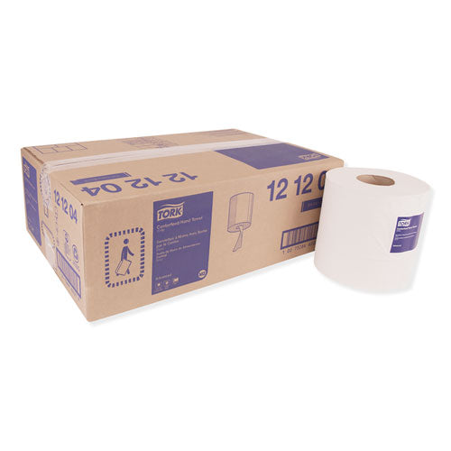 Image of Tork® Centerfeed Hand Towel, 2-Ply, 7.6 X 11.8, White, 600/roll, 6 Rolls/carton