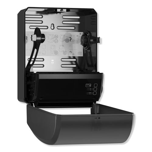 Image of Tork® Electronic Hand Towel Roll Dispenser, 7.5" Roll, 12.32 X 9.32 X 15.95, Black