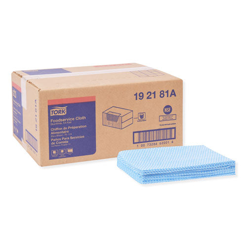 Image of Tork® Foodservice Cloth, 13 x 21, Blue, 240/Carton