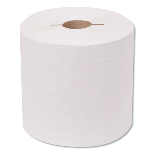 Image of Tork® Premium Hand Towel Roll, Notched, 1-Ply, 7.5" x 600 ft, White, 720/Roll, 6 Rolls/Carton