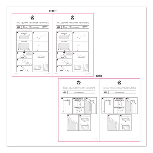Image of U Brands Cubicle Glass Dry Erase Board, Monthly Planning/Scheduling Calendar, 20" x 5.5", White Surface