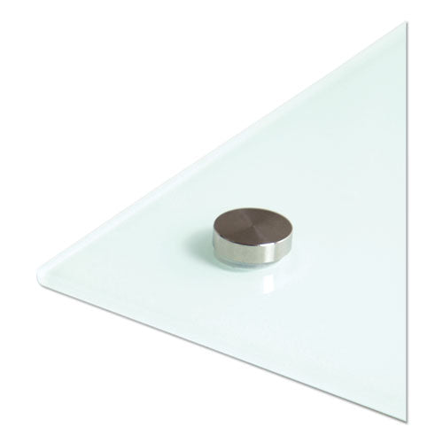 Image of U Brands Magnetic Glass Dry Erase Board Value Pack, 36" x 36" (Actual Size: 35" x 35"), Frosted White Surface