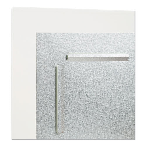 Image of U Brands Floating Glass Dry Erase Board, 48" x 36" (Actual Size: 47" x 35"), White Surface