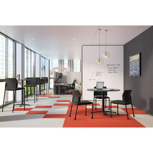 Image of HON® Between Round Table Tops, 36" Diameter, Steel Mesh/Charcoal