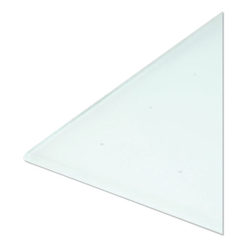 Image of U Brands Floating Glass Ghost Grid Dry Erase Board, 36" x 24" (Actual Size: 35" x 23"), White Surface