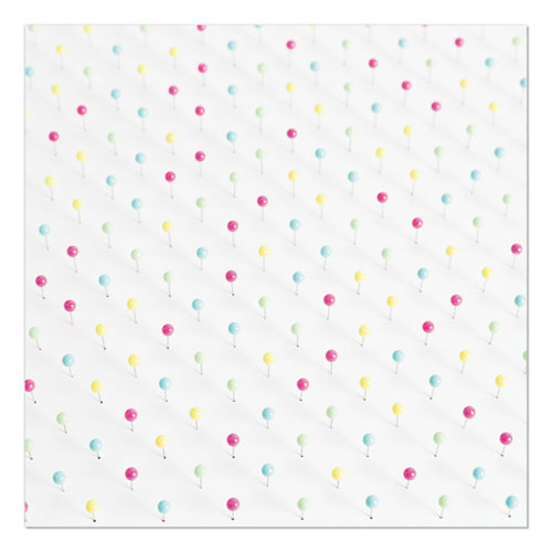 Image of U Brands Map Push Pins, Plastic, Assorted, 0.5", 300/Pack