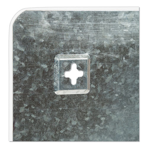 Image of U Brands Cubicle Glass Dry Erase Board, 12" x 12", White Surface