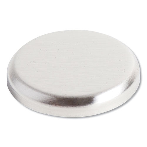 Image of U Brands High Energy Magnets, Circles, 1.25" Diameter, Silver, 12/Pack