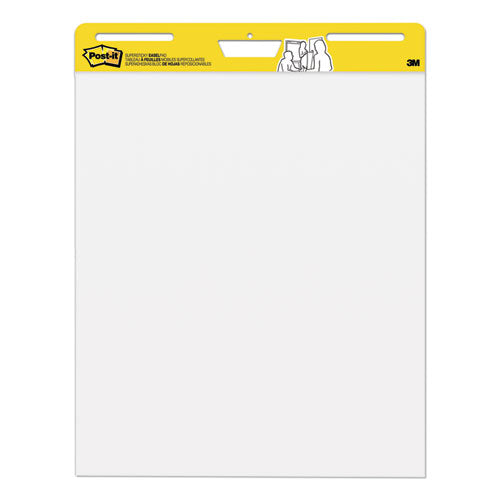 Image of Post-it® Easel Pads Super Sticky Vertical-Orientation Self-Stick Easel Pads, Unruled, 25 x 30, White, 30 Sheets, 2/Carton