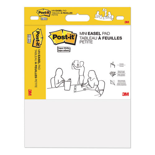 Image of Post-it® Easel Pads Super Sticky Vertical-Orientation Self-Stick Easel Pads, Unruled, 15 x 18, White, 20 Sheets, 2/Pack