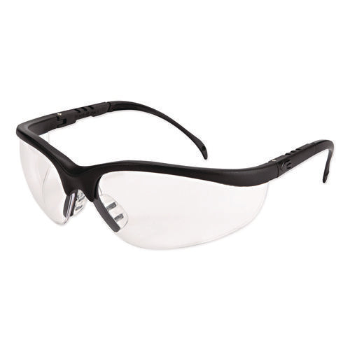 Image of MCR Safety Klondike Safety Glasses, Matte Black Frame, Clear Lens