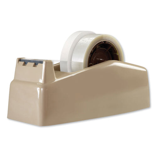 Image of Scotch® Two-Roll Desktop Tape Dispenser, 3" Core, High-Impact Plastic, Beige