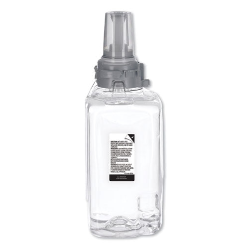 Image of GOJO® Clear and Mild Foam Handwash Refill, For ADX-12 Dispenser, Fragrance-Free, 1,250 mL, 3/Carton
