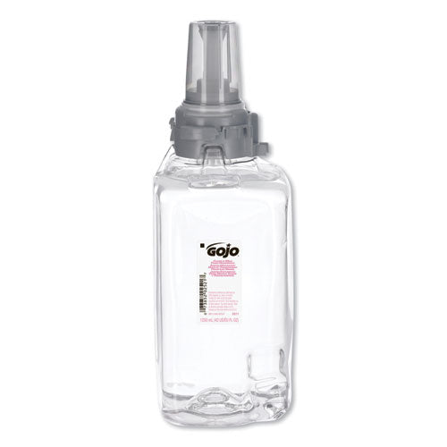Image of GOJO® Clear and Mild Foam Handwash Refill, For ADX-12 Dispenser, Fragrance-Free, 1,250 mL, 3/Carton