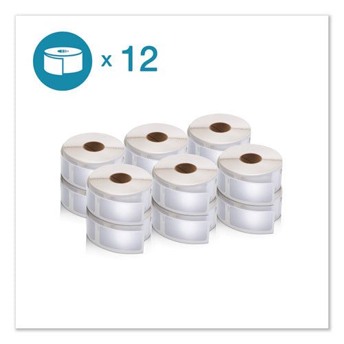 Image of DYMO® LW Multipurpose Labels, 1" x 2.13", White, 500 Labels/Roll, 12 Rolls/Pack