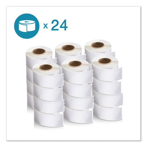 Image of DYMO® LW Address Labels, 1.13" x 3.5", White, 350 Labels/Roll, 24 Rolls/Box