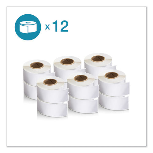 Image of DYMO® LW Address Labels, 1.13" x 3.5", White, 350 Labels/Roll, 12 Rolls/Pack