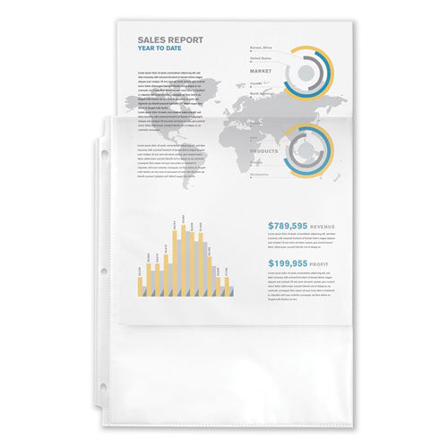 Image of Avery® Top-Load Sheet Protector, Economy Gauge, Letter, Clear, 100/box