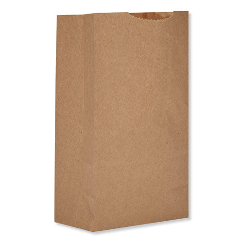 Image of Ross & Wallace Paper Products Grocery Paper Bags, #2 Size, Extra-Heavy-Duty, 4.13" x 2.63" x 7.88", Natural, 250 Bags/Pack, 2 Packs/Bundle