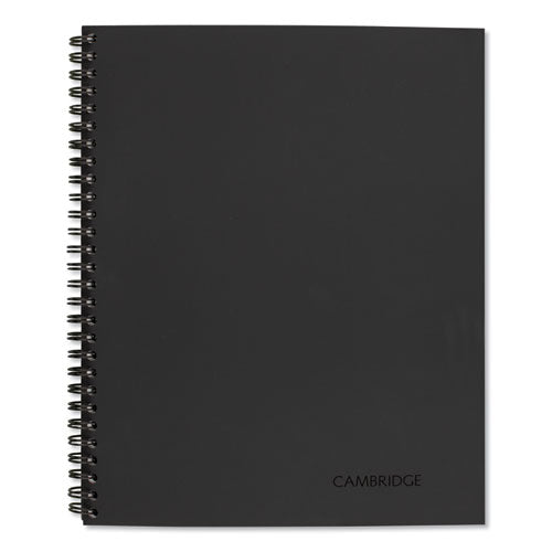 Image of Cambridge® Wirebound Guided Business Notebook, Action Planner Project-Management Format, Dark Gray Linen Cover, (80) 11 x 8.5 Sheets