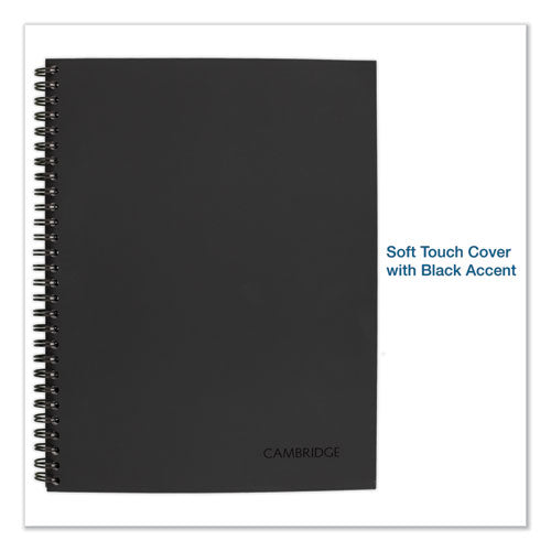 Image of Cambridge® Wirebound Guided Business Notebook, Action Planner Project-Management Format, Dark Gray Cover, (80) 9.5 x 7.5 Sheets