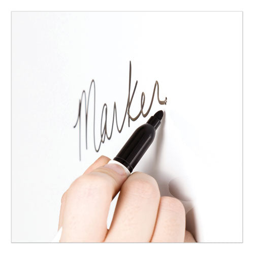 Image of U Brands 4N1 Magnetic Dry Erase Combo Board, Week/Month Planning, 24 x 18 (Actual Size: 23 x 17), Tan/WH Surface, Satin Aluminum Frame