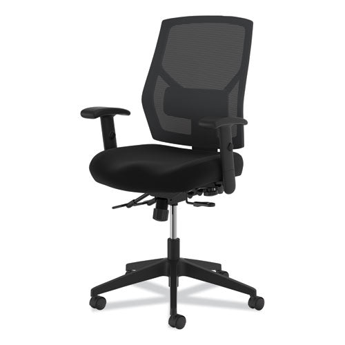 Image of HON® Crio High-Back Task Chair With Asynchronous Control, Supports Up To 250 Lb, 18" To 22" Seat Height, Black