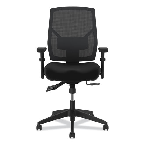 Image of HON® Crio High-Back Task Chair With Asynchronous Control, Supports Up To 250 Lb, 18" To 22" Seat Height, Black