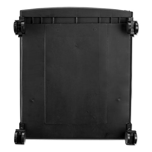 Image of Storex Single-Drawer Mobile Filing Cabinet, 1 Legal/letter-Size File Drawer, Black, 14.75" X 18.25" X 12.75"