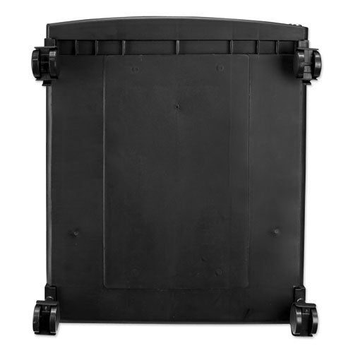Image of Storex Two-Drawer Mobile Filing Cabinet, 2 Legal/letter-Size File Drawers, Black, 14.75" X 18.25" X 26"
