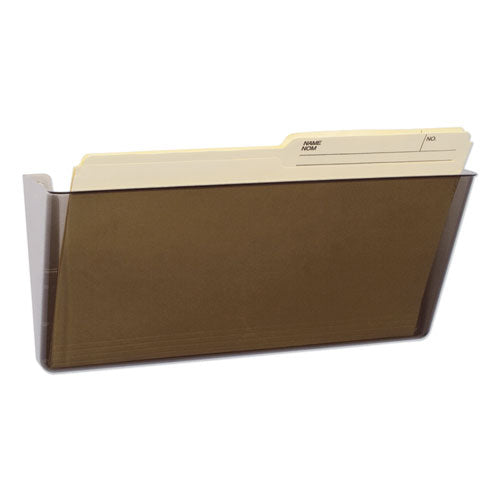 Image of Storex Unbreakable Magnetic Wall File, Legal/Letter Size, 16" x 4" x 7", Smoke