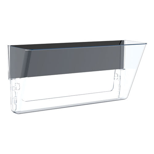 Image of Storex Unbreakable Magnetic Wall File, Legal/Letter Size, 16" x 4" x 7", Clear