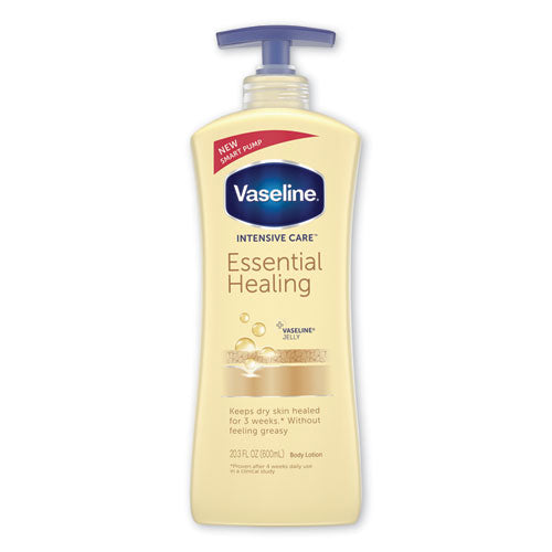 Image of Vaseline® Intensive Care Essential Healing Body Lotion, 20.3 Oz, Pump Bottle, 4/carton