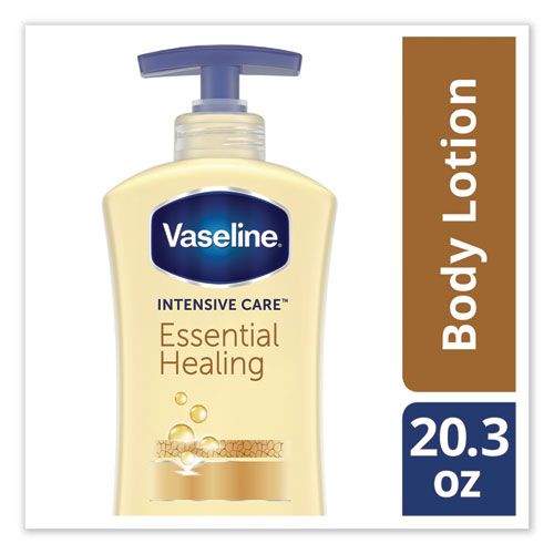 Image of Vaseline® Intensive Care Essential Healing Body Lotion, 20.3 Oz, Pump Bottle, 4/carton