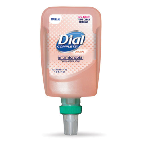 Image of Dial® Professional Antibacterial Foaming Hand Wash Refill for FIT Manual Dispenser, Original Scent, 1.2 L