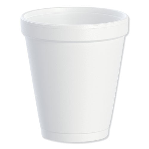 Image of Dart® Foam Drink Cups, 8 Oz, White, 25/bag, 40 Bags/carton