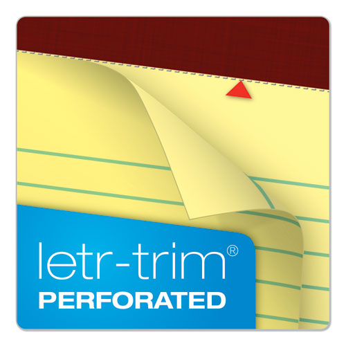 Image of TOPS Docket Gold Ruled Perforated Pads, Wide/legal Rule, 50 Canary-Yellow 8.5 X 11.75 Sheets, 12/pack