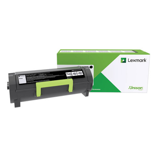 Image of Lexmark 60f1h0e High-Yield Toner, 10,000 Page-Yield, Black