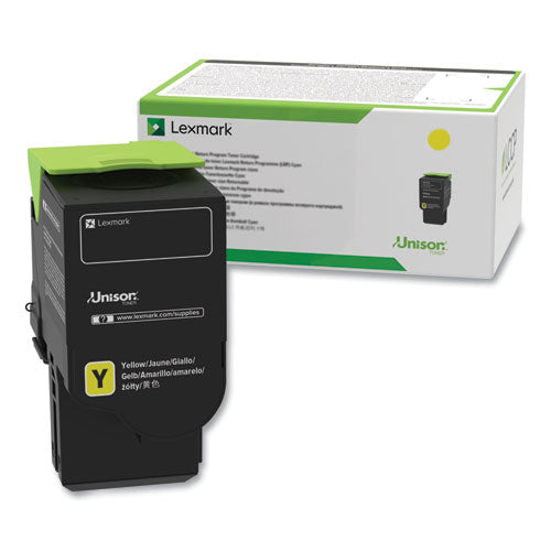 Image of Lexmark 78c1uye Ultra High-Yield Toner, 7,000 Page-Yield, Yellow