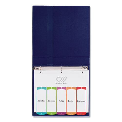 Image of Avery® Customizable TOC Ready Index Multicolor Tab Dividers, 5-Tab, 1 to 5, 11 x 8.5, White, Contemporary Color Tabs, 1 Set