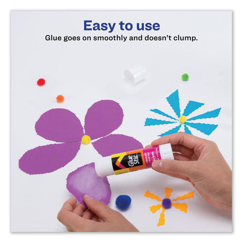 Image of Avery® Permanent Glue Stic, 1.27 Oz, Applies White, Dries Clear