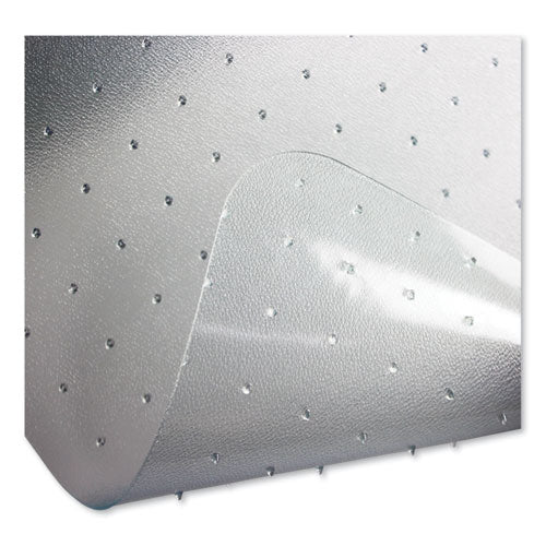 Image of Floortex® Cleartex Ultimat Polycarbonate Chair Mat for High Pile Carpets, 60" w x 48" l, Clear