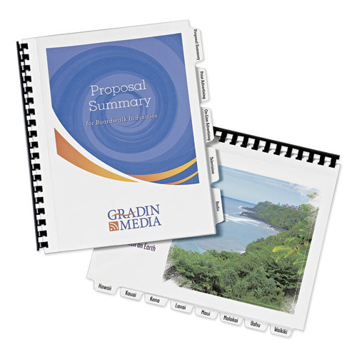 Image of Avery® Customizable Print-On Dividers, Unpunched, 5-Tab, 11 x 8.5, White, 5 Sets