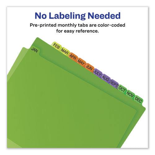 Image of Avery® Durable Preprinted Plastic Tab Dividers, 12-Tab, A To Z, 11 X 8.5, Assorted, 1 Set