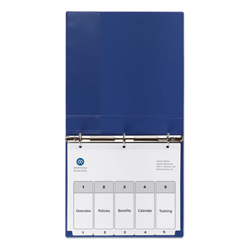 Image of Avery® Customizable TOC Ready Index Black and White Dividers, 5-Tab, 1 to 5, 11 x 8.5, 1 Set