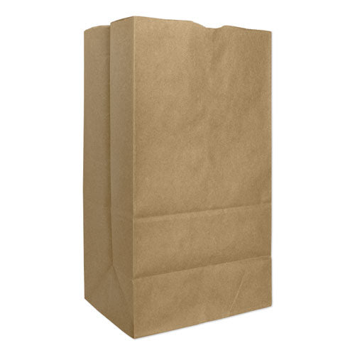 Image of Ross & Wallace Paper Products Grocery Paper Bags, #25 Size, Extra-Heavy-Duty, 8.25" x 5.25" x 16.13", Natural, 500/Bundle