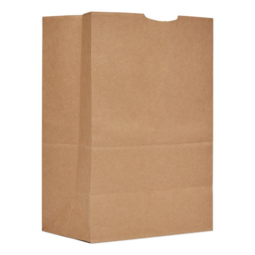 Image of Ross & Wallace Paper Products Grocery Paper Bags, #1/6 BBL Size, Heavy-Duty, 12" x 7" x 17", Natural, 500/Bundle