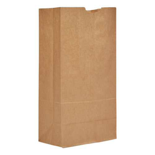 Image of Ross & Wallace Paper Products Grocery Paper Bags, #20 Size, Heavy-Duty, 8.25" x 5.25" x 16.13", Natural, 500/Bundle