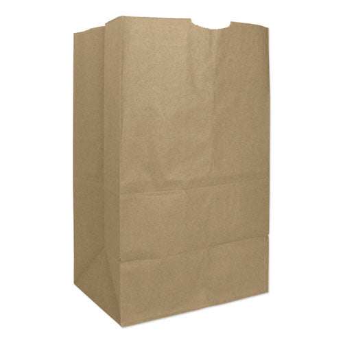 Image of Ross & Wallace Paper Products Grocery Paper Bags, #20 Squat Size, Heavy-Duty, 8.13" x 5.88" x 12.5", Natural, 500/Bundle
