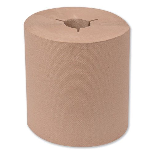Image of Tork® Universal Hand Towel Roll, Notched, 1-Ply, 8" x 630 ft, Natural, 6 Rolls/Carton